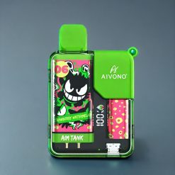 Suomi tukku Aivono Aim Tank 9500 Puffs 18ml 650mAh LCD Vape Mansikka-Vesimeloni