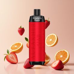 Suomi Tukku Al Fakher Crown Bar 8000 Crystal Kertakäyttöinen Vape Mansikkapommi – 18ml, 5mg Nikotiinia, 8000 Imua, USB-C