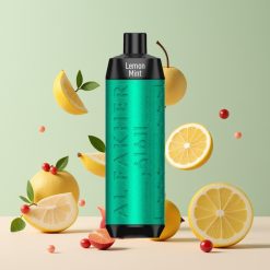 Suomi tukku Al Fakher Crown Bar 8000 Crystal Kertakäyttöinen Vape Sitruuna-Minttu – 18ml, 8000 imausta, 600mAh akku, USB-C