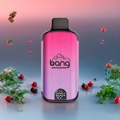 Suomi tukku Bang 20000 Puffs Disposable Vape Viinijää (Grape Ice) - 13400mAh Akku, Type-C, Dual Mesh, Älykäs Näyttö