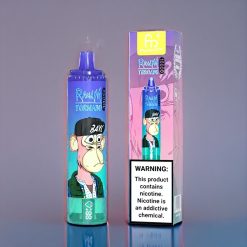 Suomi tukku Fumot RandM Tornado 15000 Puffs 25ml 850mAh Mesh Coil Type-C LCD Mansikka-Banaani