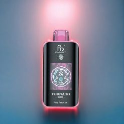Suomi tukku Fumot Tornado 25000 Puffs 20ml Pre-filled E-liquid Juicy Peach Ice 700mAh Type-C HD Screen