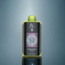 Suomi tukku Fumot Tornado 25000 Puffs Vape Viinirypäle & Sitruuna with 20ml E-liquid, 700mAh Battery, HD Screen, Type-C Charging