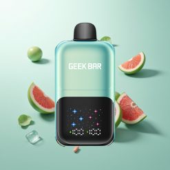 Suomi tukku GEEKBAR 2GO 20ml 50000 Puffs Two Series Kertakäyttöinen Vape Pen Kylmä Minttijää, Interaktiivinen Näyttö, 3-Tasoisen Säädettävä Maku/Jäähdytys, Ladattava Akku