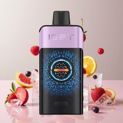 Suomi tukku IGET ONE 12000 Puffs Kertakäyttöinen Vape Sekalaiset Marjat Ice - 2700 mAh Akku, 0.6 ohm Dual Mesh Käämi, Suuri Kaareva Väri näyttö