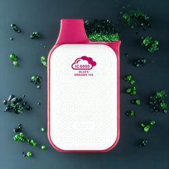 Suomi tukku IJOY Bar IC6000 Disposable Vape – Musta Lohikäärme Jää (6000 Puffs, 15ml, Type-C Lataus, 5%/3%/1.9% Nikotiinia)