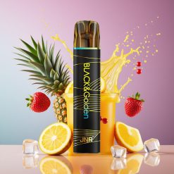 Suomi tukku JNR Black&Golden 600+200 Puffs 2ml Ananas-Jää Disposable Vape TPD Certified 2% Nikotiinia