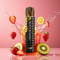 Suomi tukku JNR Black&Golden 600+200 Puffs 2ml Disposable Vape Mansikka-Kiivi