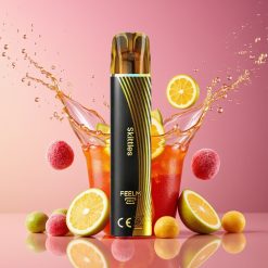 Suomi tukku JNR Black&Golden 600+200 Puffs 550mAh 2ml TPD Disposable Vape Skittles