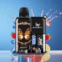 Suomi tukku JNR Butterfly 8500 Puffs Disposable Vape Sininen Vadelma Jää 15ml 1200mAh Digitaalinäyttö
