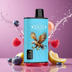 Suomi tukku JNR EAGLE Smart 23000 Puffs Disposable Vape Mustikka-Hapanvadelma, 25ml, 750mAh, Type-C, 1.0ohm Mesh Coil
