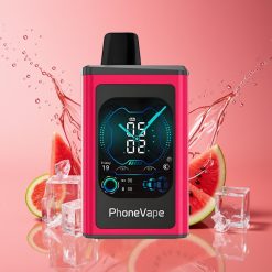 Suomi tukku JNR PhoneVape 30000 puffs Disposable Vape App Controlled Turbo Mode Full Display Screen Vesimeloni Jää (Watermelon Ice)