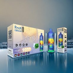 Suomi tukku RandM Tornado 9000 Puffs 18 mL Vape Mesh Coil Cool Mint
