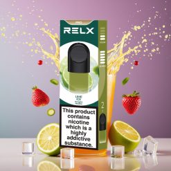 Suomi tukku RELX Pod Pro Vape Device Lime Ice – 1.8% Nicotine, 1.9 ml Pod, Great Taste & Super Smooth Experience